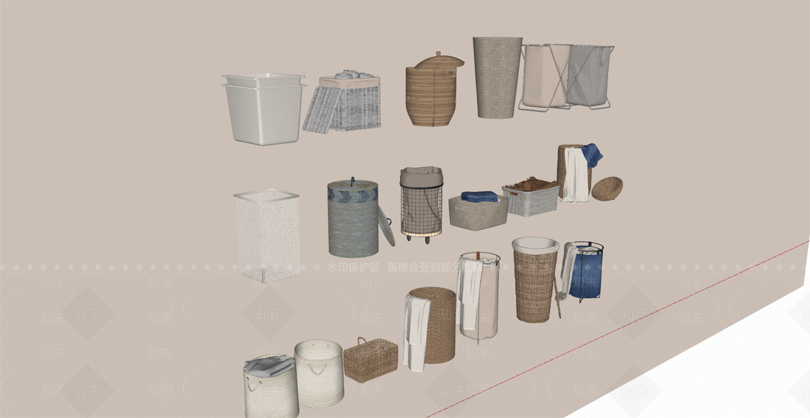 衣服SU模型下载【ID:1184007924】