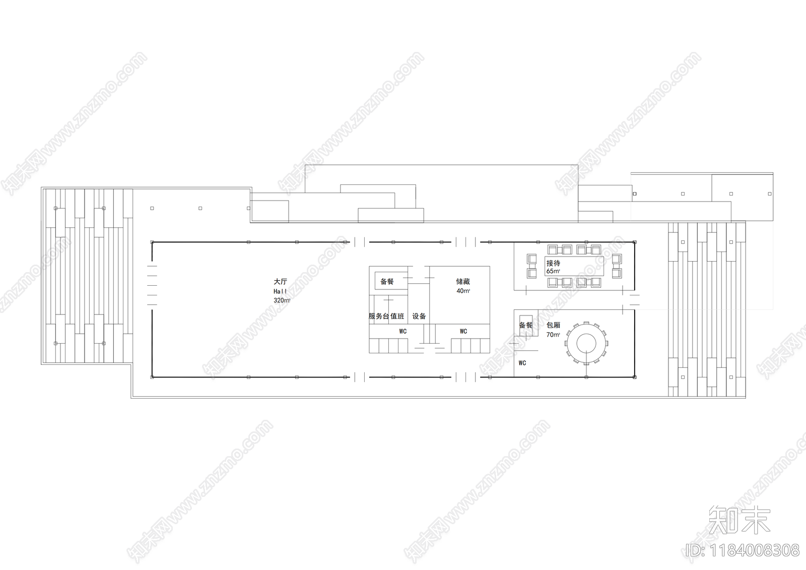 现代新中式其他商业建筑cad施工图下载【ID:1184008308】