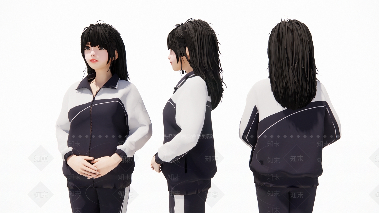 女人SU模型下载【ID:1184010822】