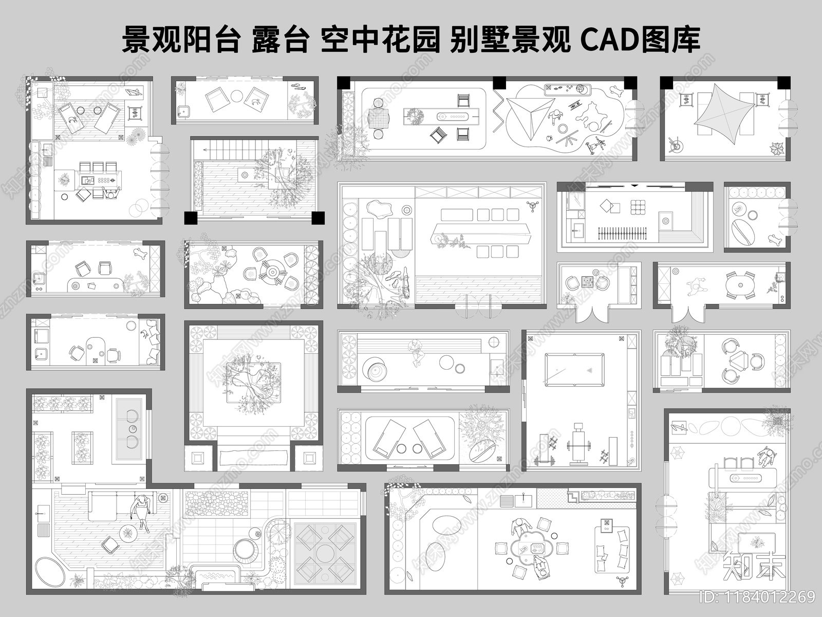 现代综合景观图库施工图下载【ID:1184012269】