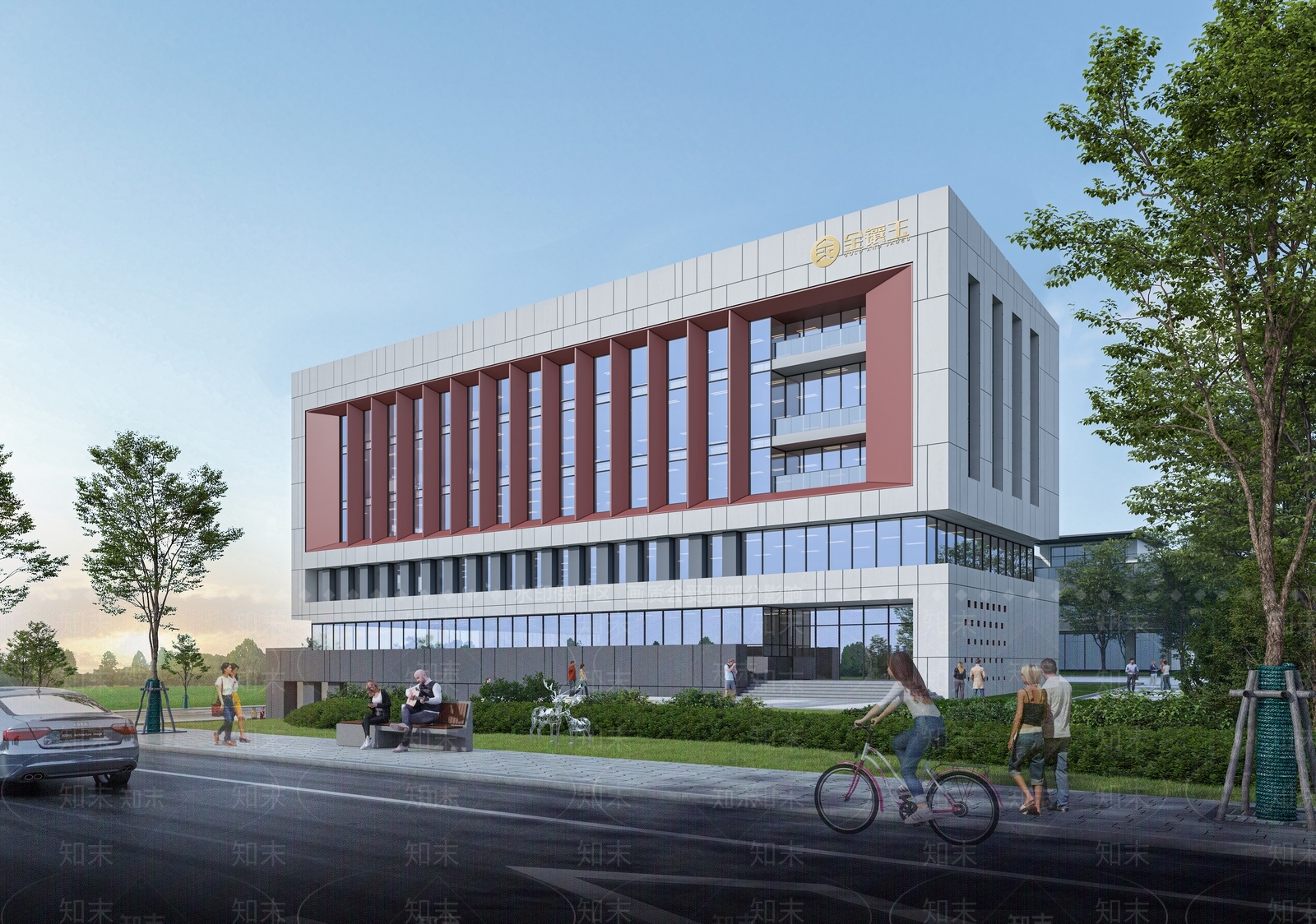 现代新中式其他公共建筑3D模型下载【ID:1184014472】