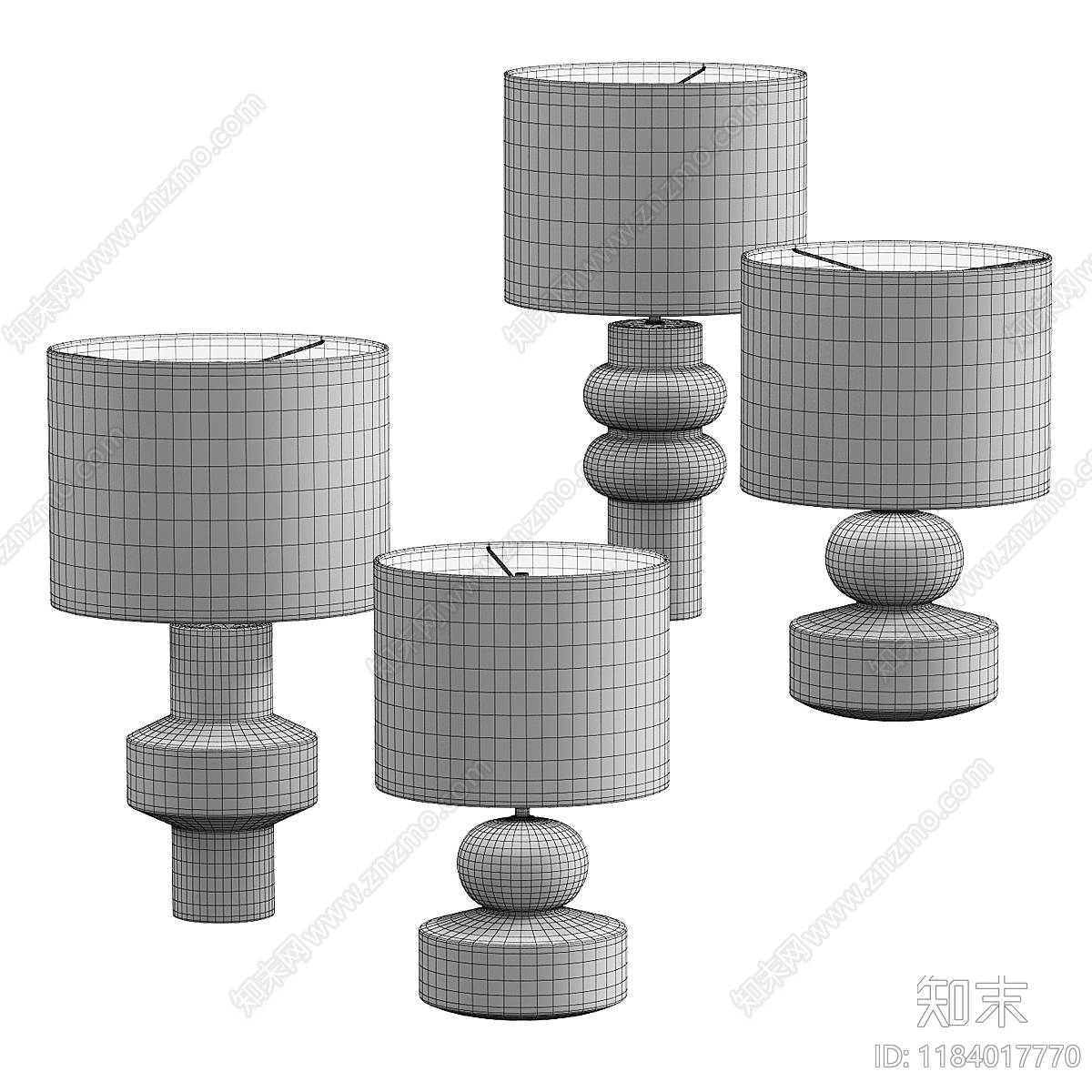 台灯3D模型下载【ID:1184017770】