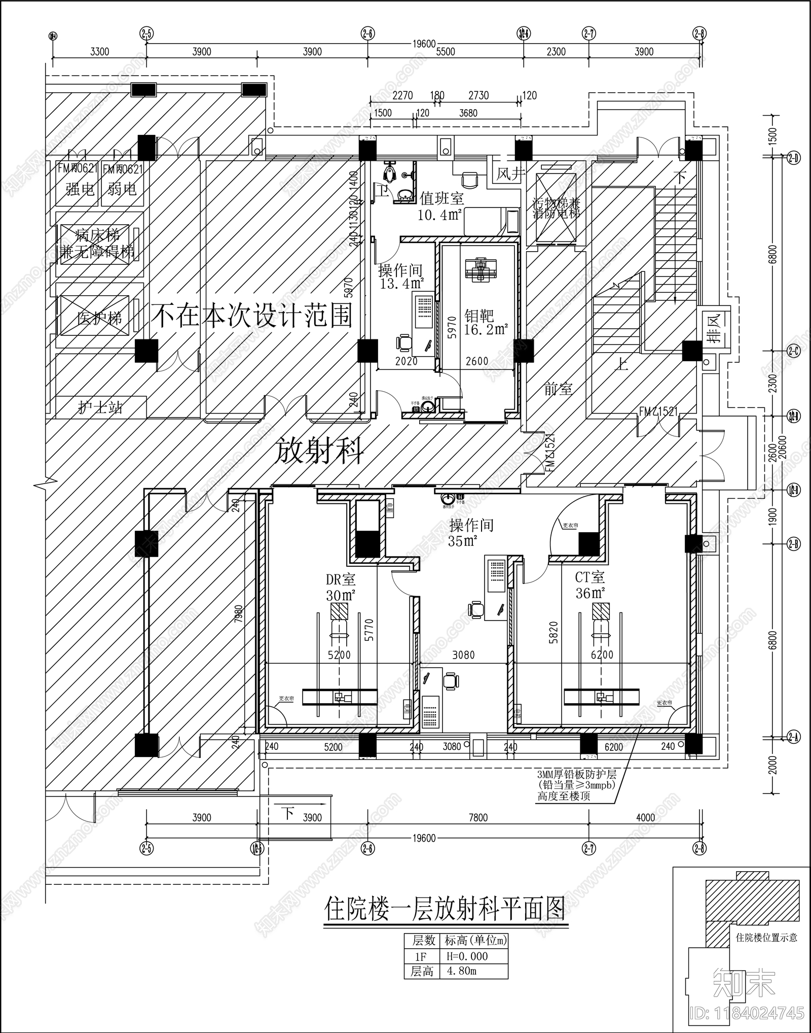现代实验室cad施工图下载【ID:1184024745】