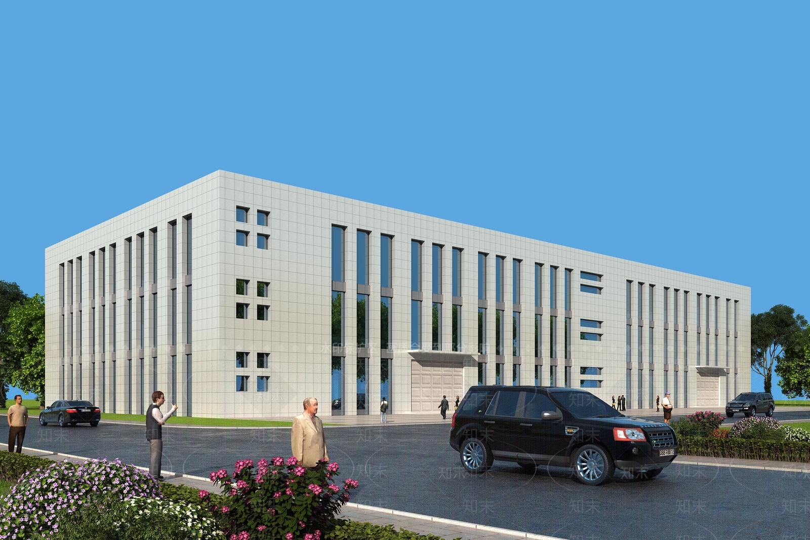 现代厂房3D模型下载【ID:1184025944】