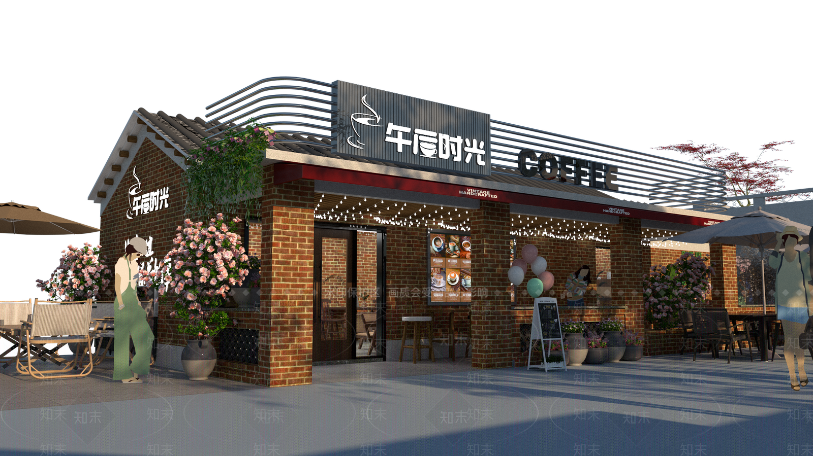 现代咖啡厅SU模型下载【ID:1184072565】