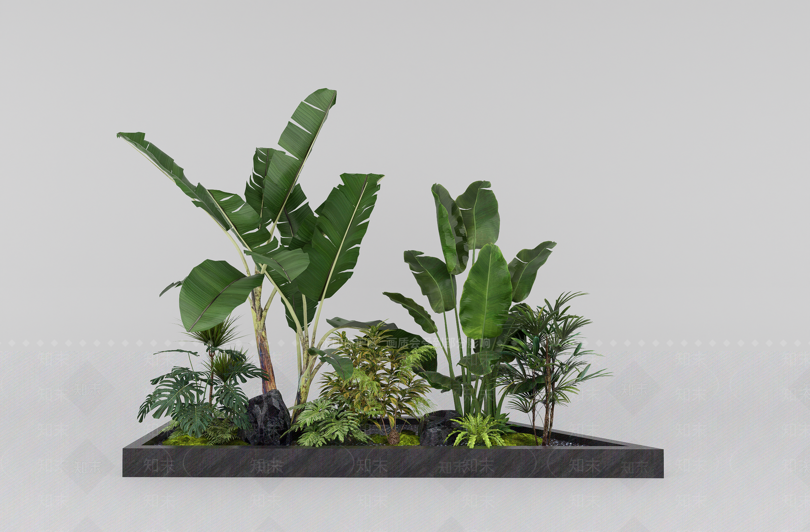 植物组合SU模型下载【ID:1184035273】