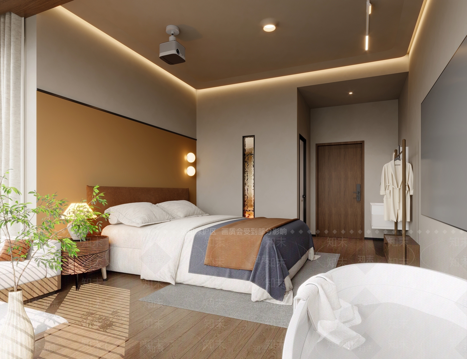 侘寂原木民宿3D模型下载【ID:1184036622】