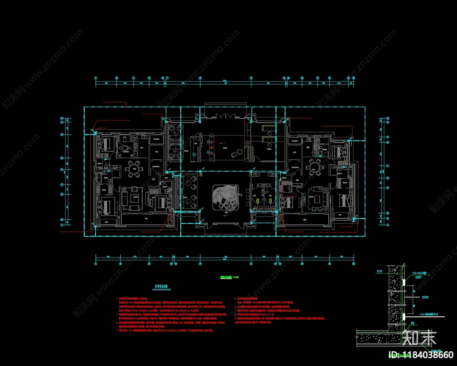 电气图cad施工图下载【ID:1184038660】