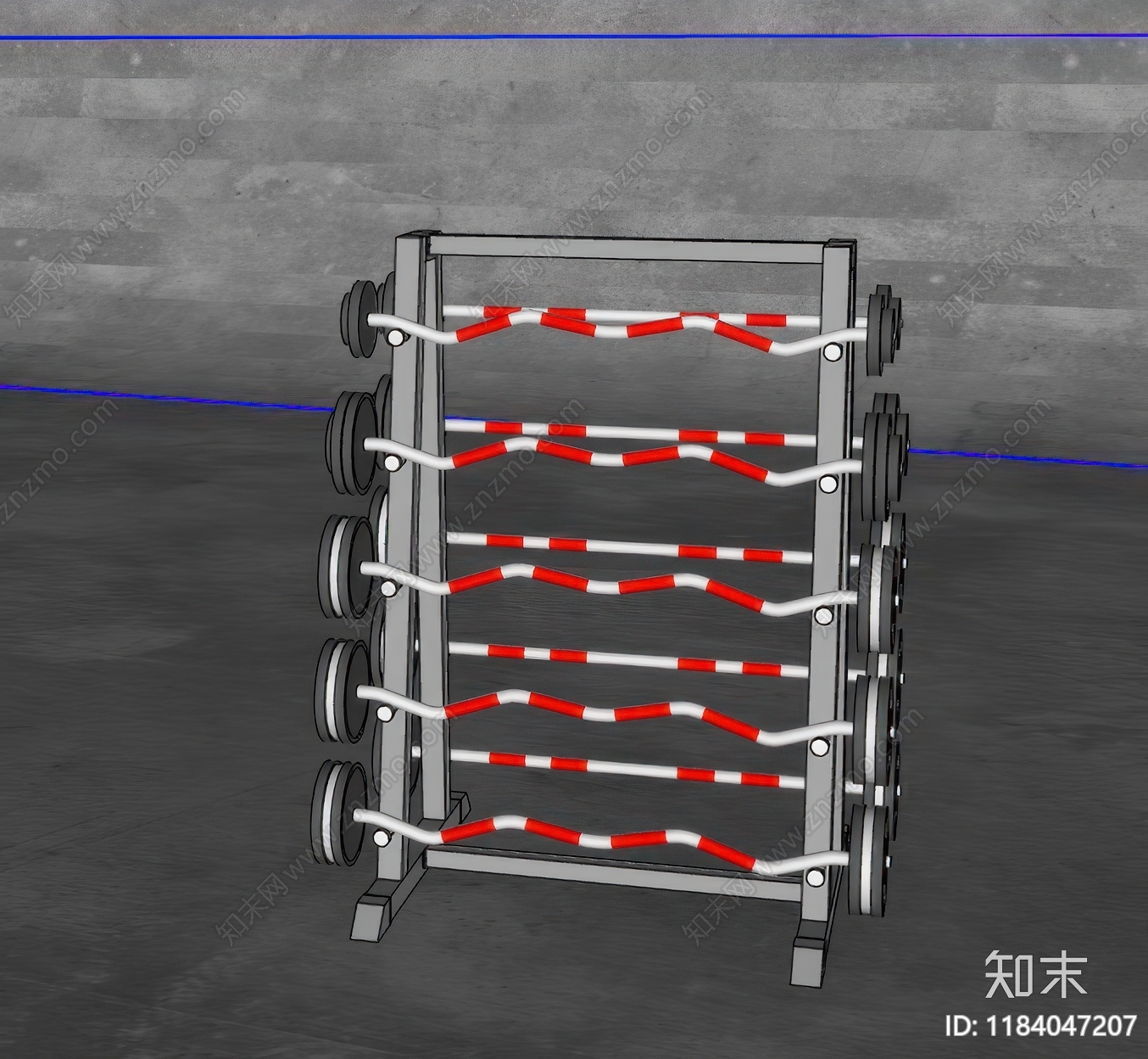 健身器材SU模型下载【ID:1184047207】