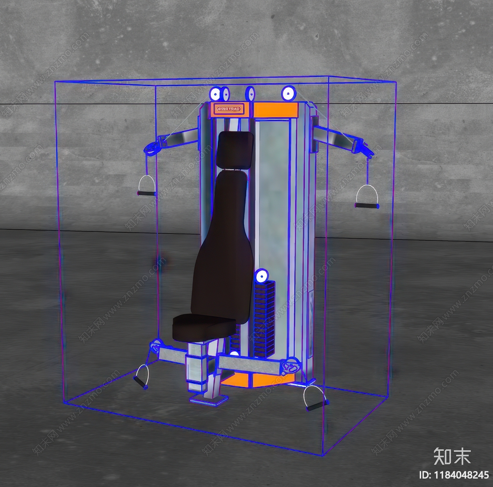 健身器材SU模型下载【ID:1184048245】