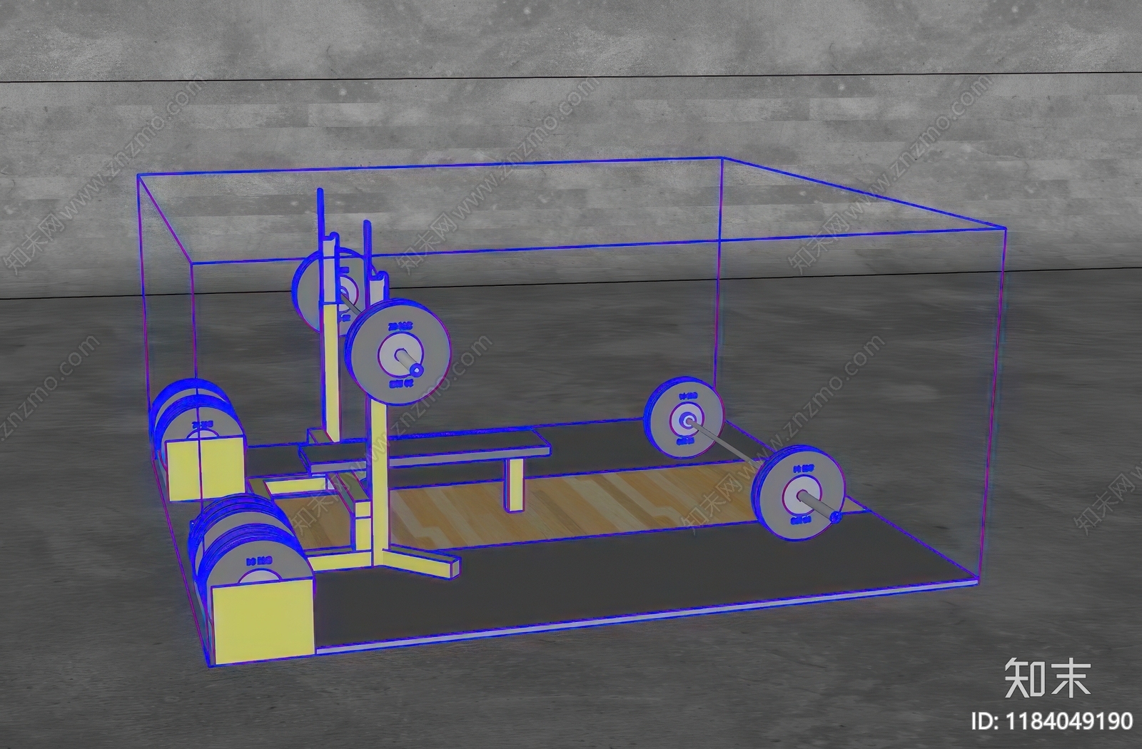健身器材SU模型下载【ID:1184049190】