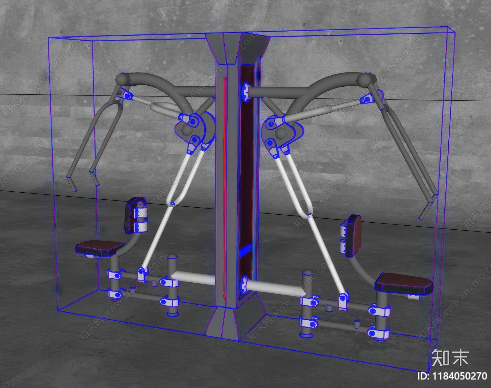 健身器材SU模型下载【ID:1184050270】
