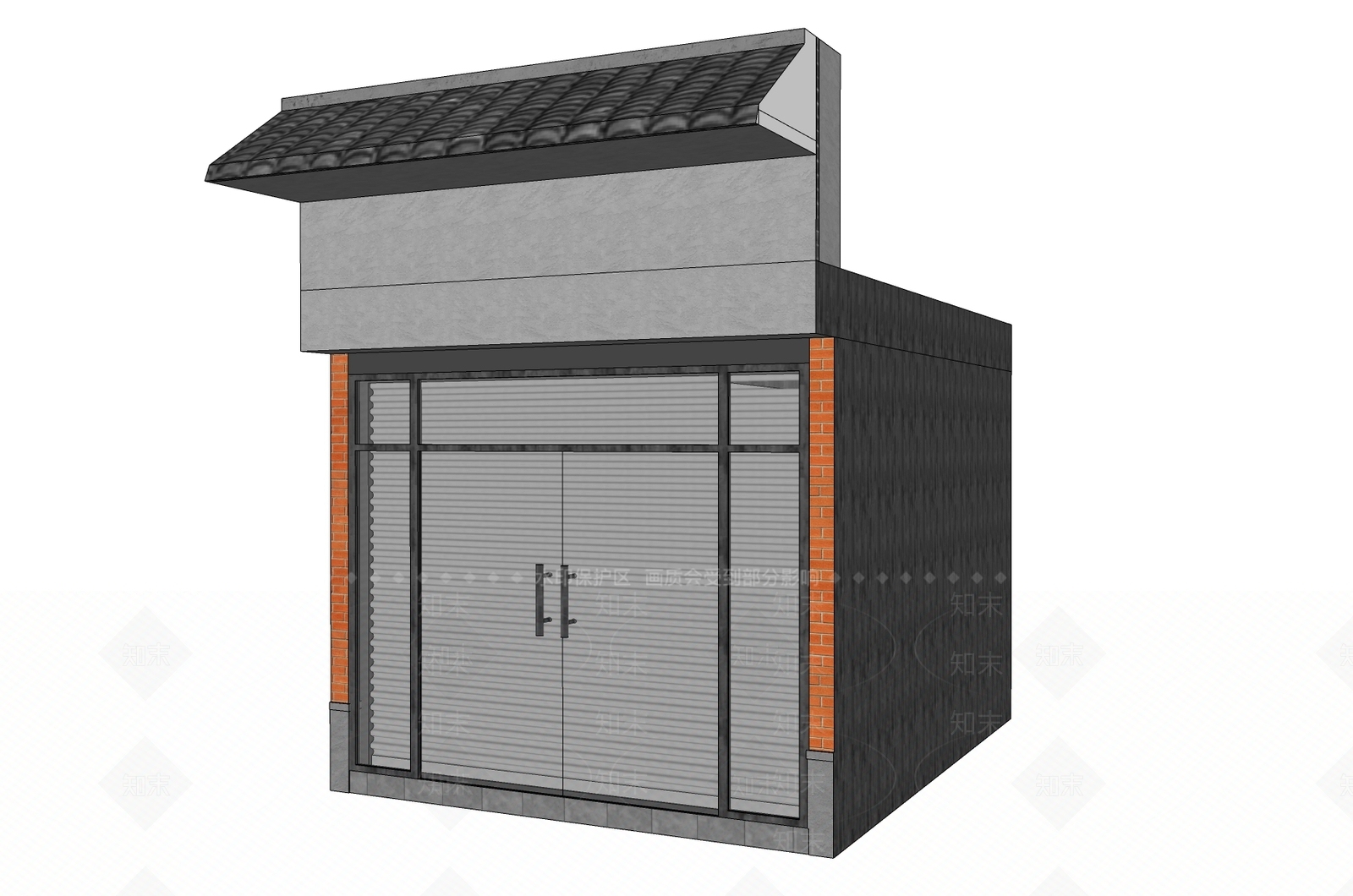 新中式其他店铺SU模型下载【ID:1184057433】
