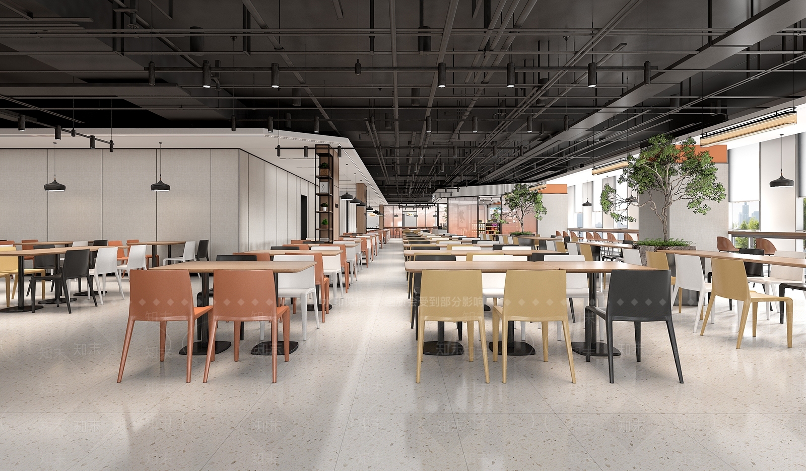 现代食堂3D模型下载【ID:1184062102】