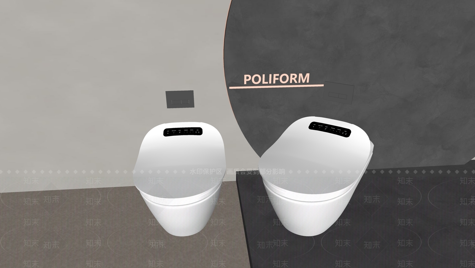 马桶SU模型下载【ID:1184062698】