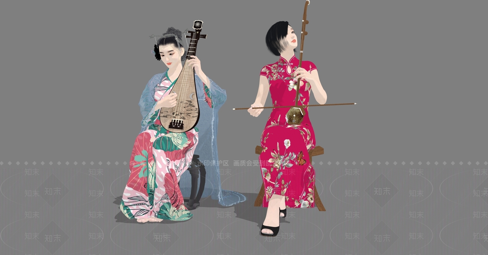 女人SU模型下载【ID:1184071816】