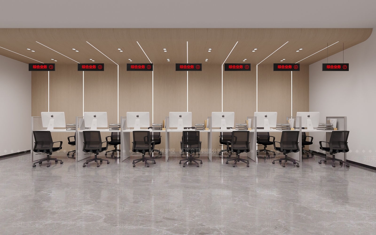 现代办公大厅3D模型下载【ID:1184081082】