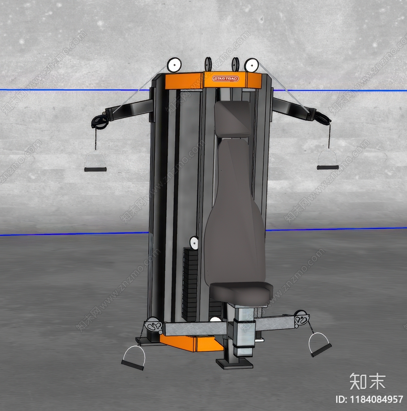 健身器材SU模型下载【ID:1184084957】