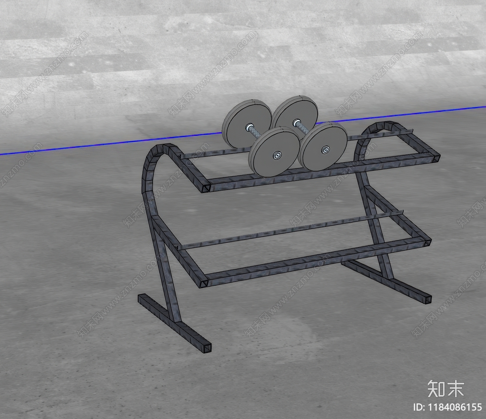 健身器材SU模型下载【ID:1184086155】