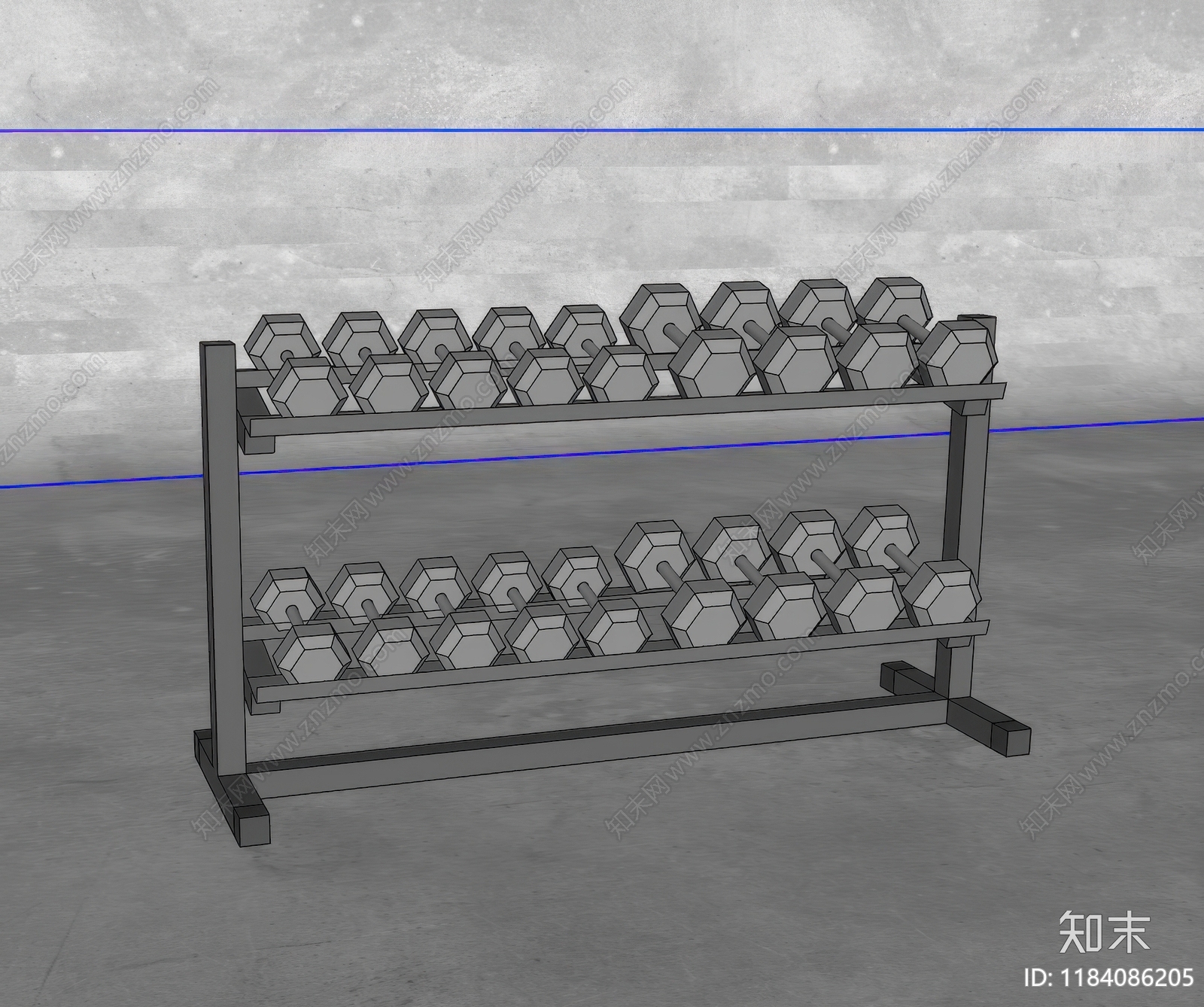 健身器材SU模型下载【ID:1184086205】