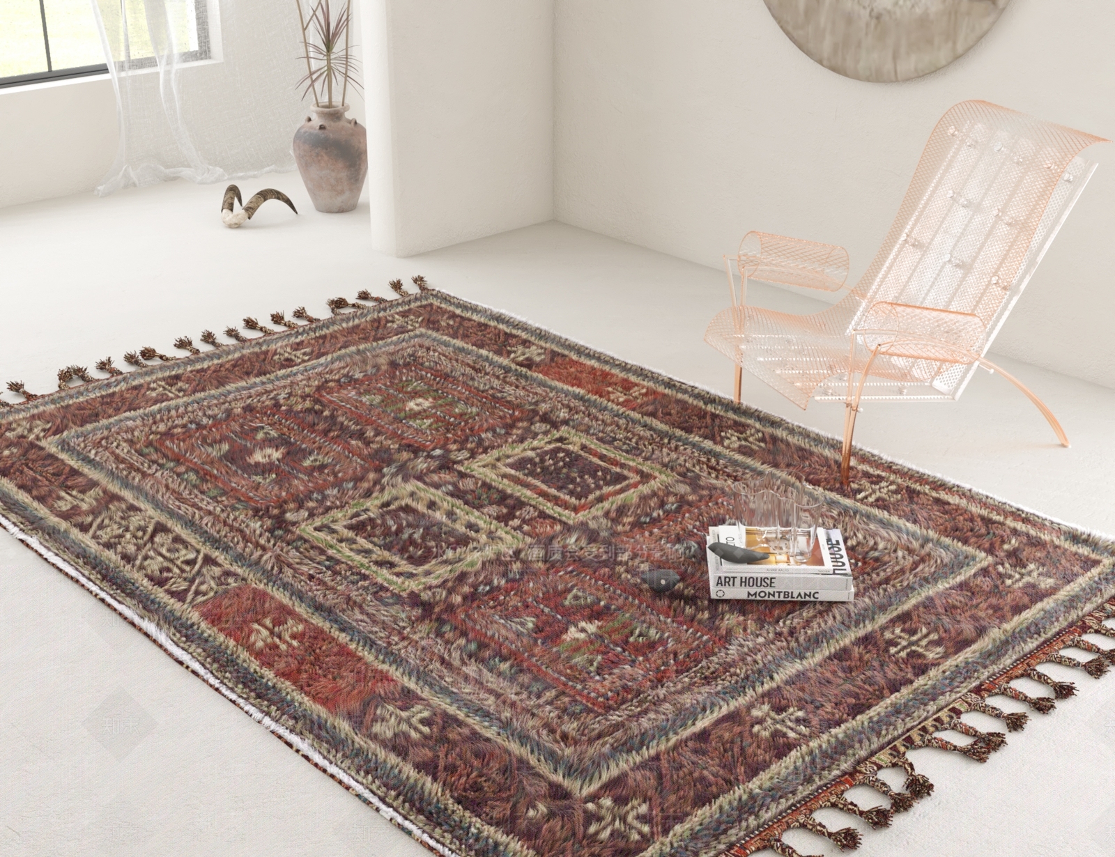 美式欧式地毯3D模型下载【ID:1184087368】