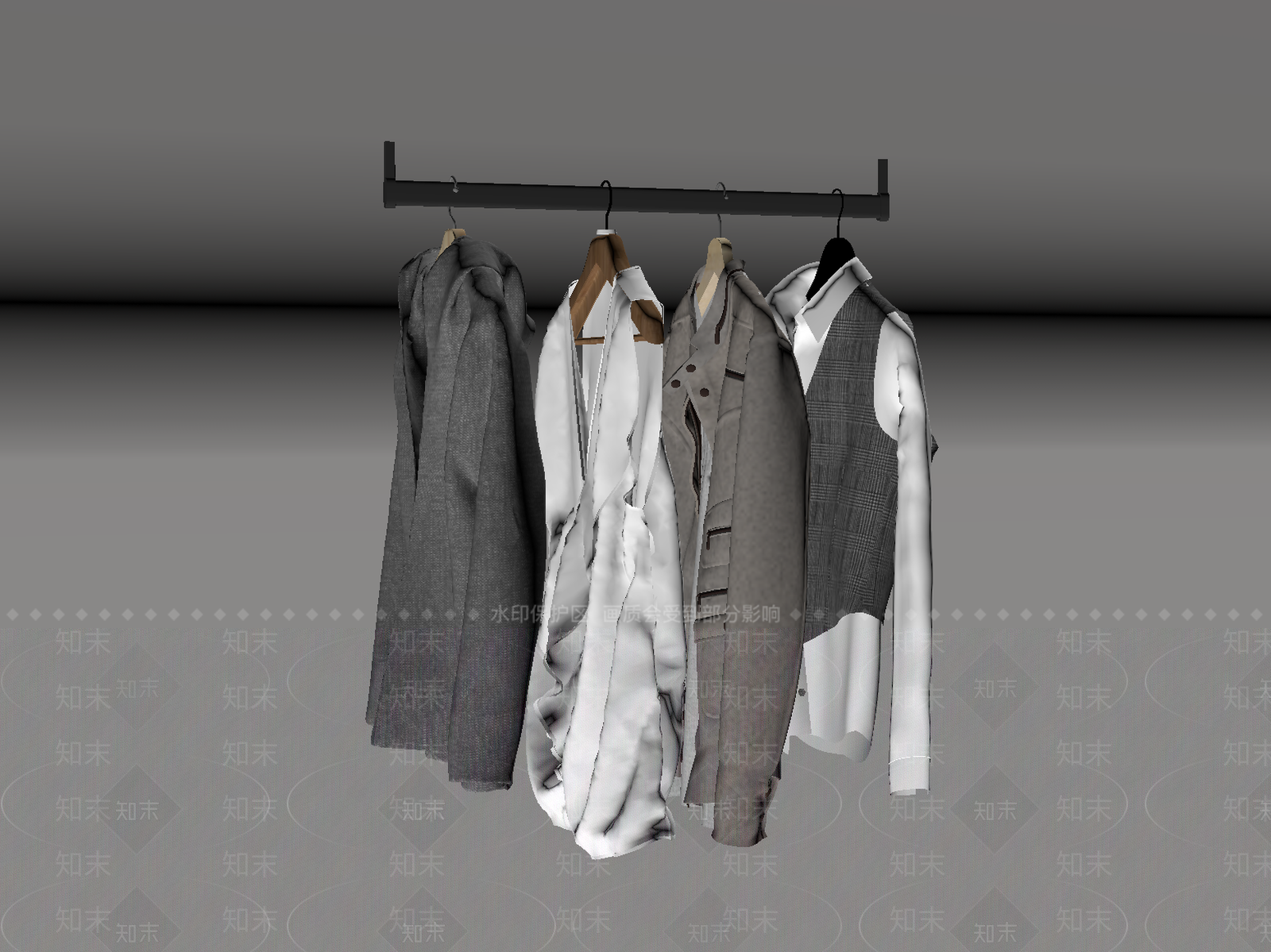 衣服SU模型下载【ID:1184095593】