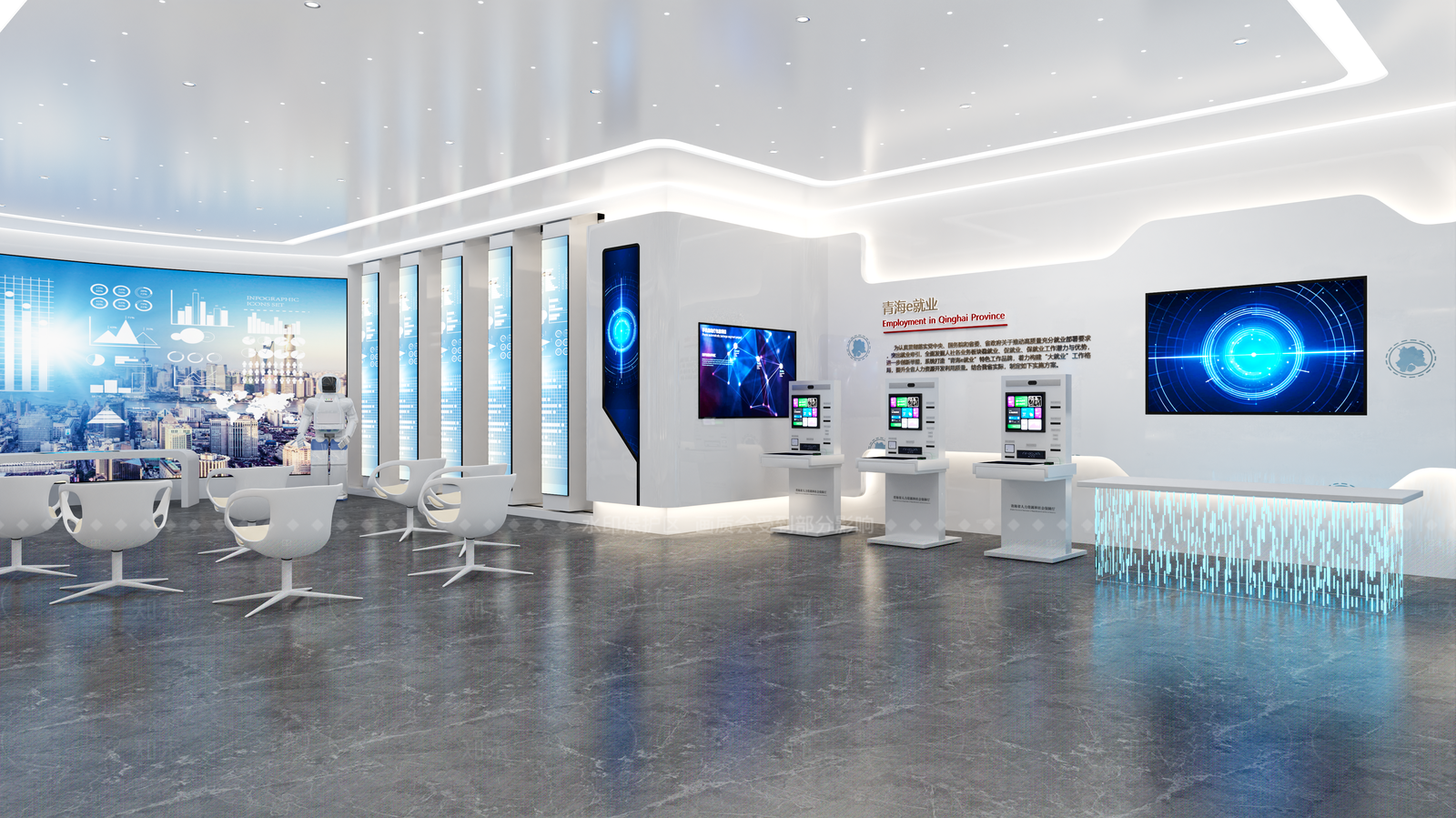 现代科技展厅3D模型下载【ID:1214995663】