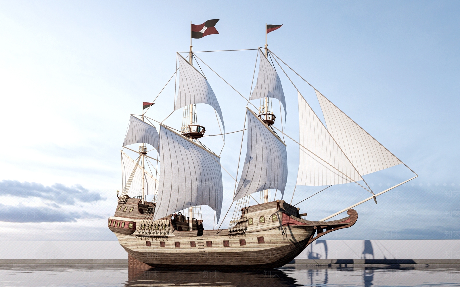 船3D模型下载【ID:1184105847】