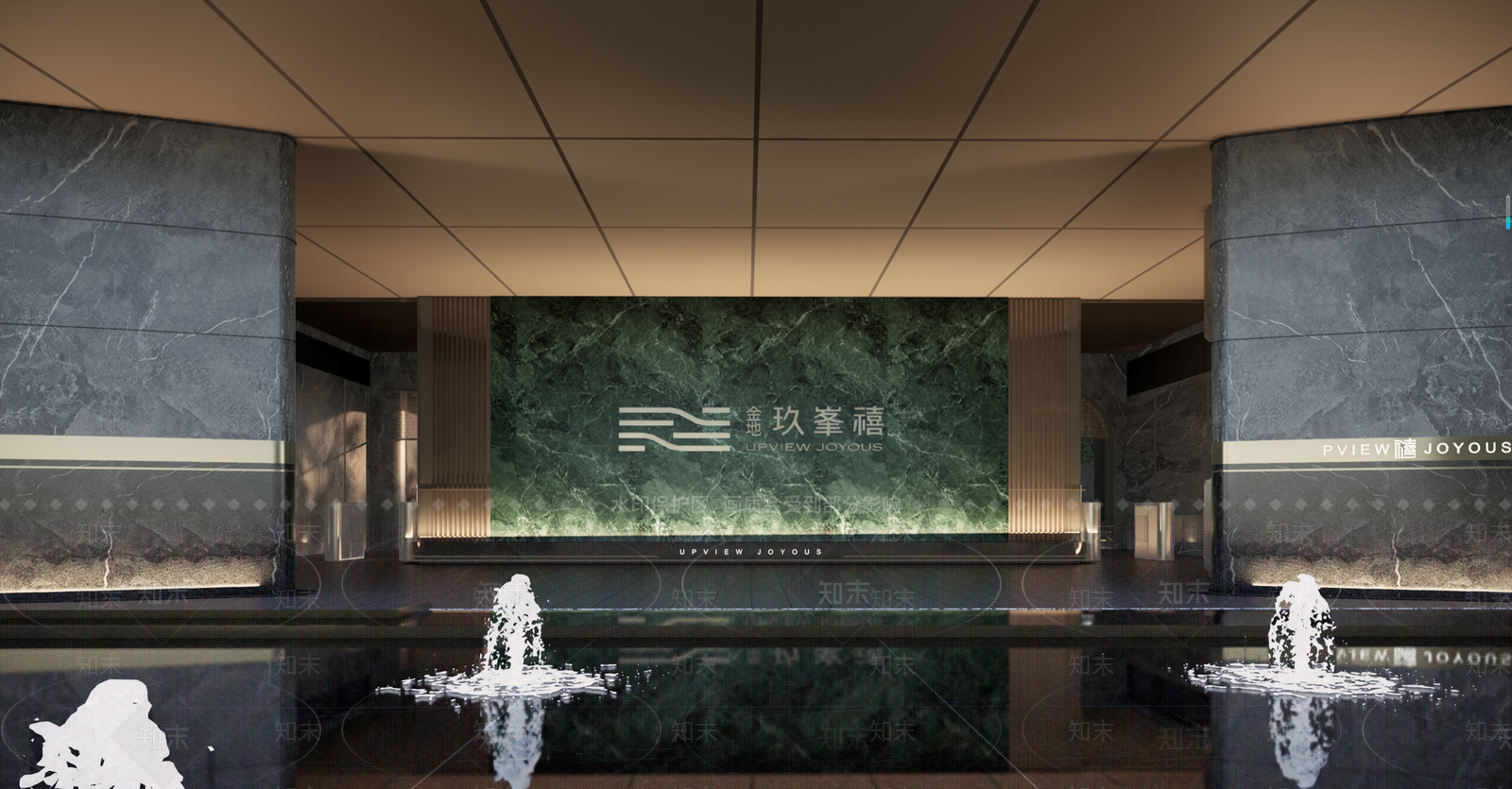 轻奢简约商业景观SU模型下载【ID:1184120390】