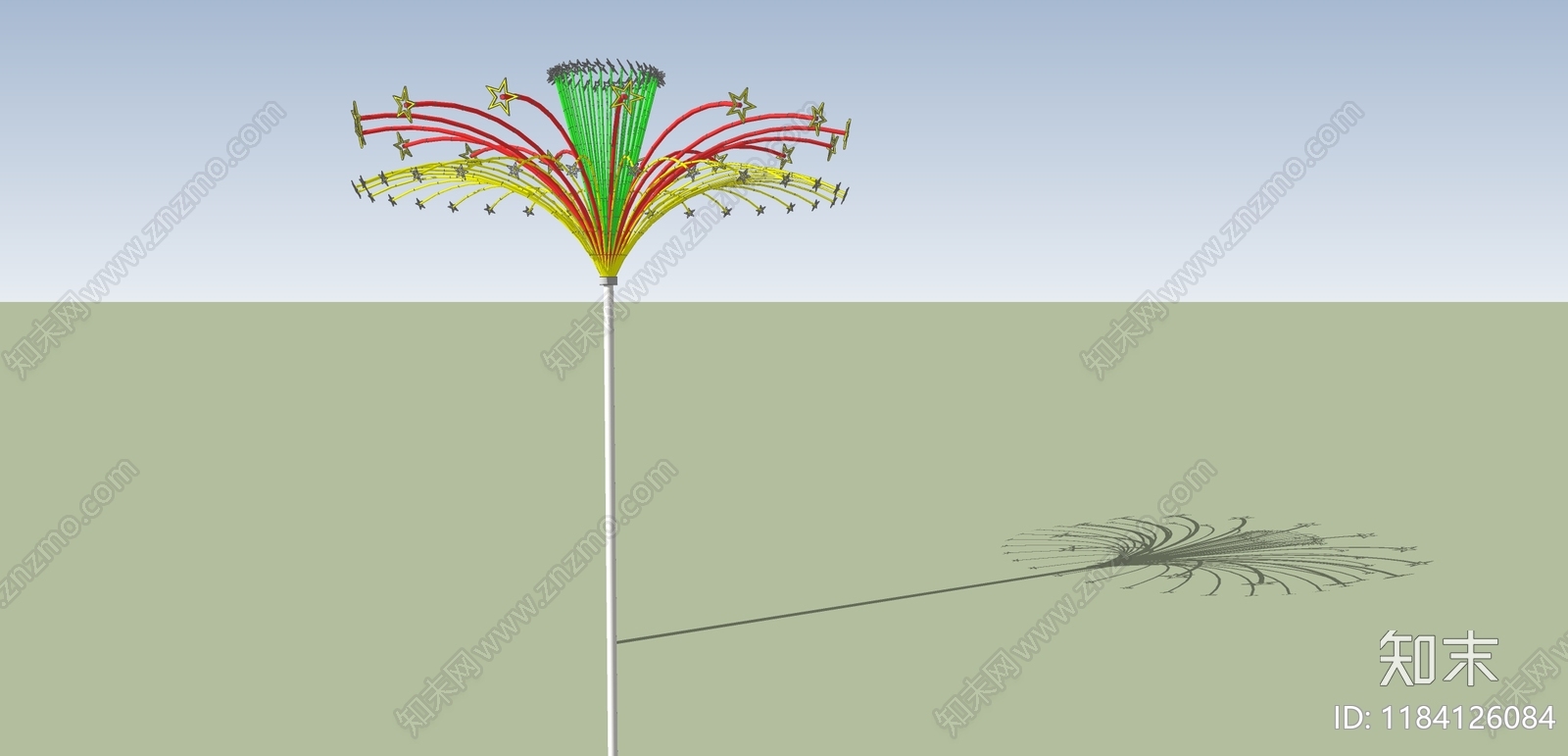 现代景观灯SU模型下载【ID:1184126084】