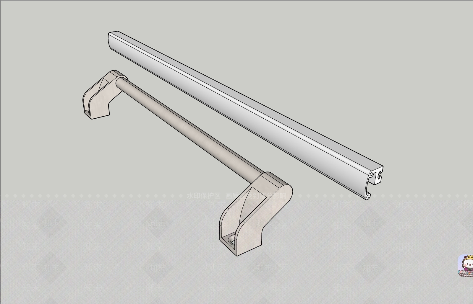现代工业拉手SU模型下载【ID:1184130307】