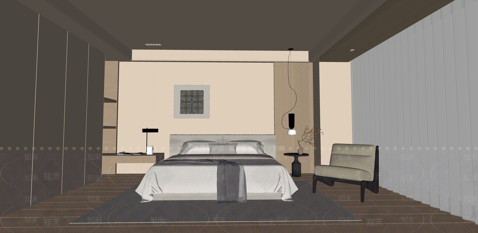 设计感装饰画挂画SU模型下载【ID:1227246904】