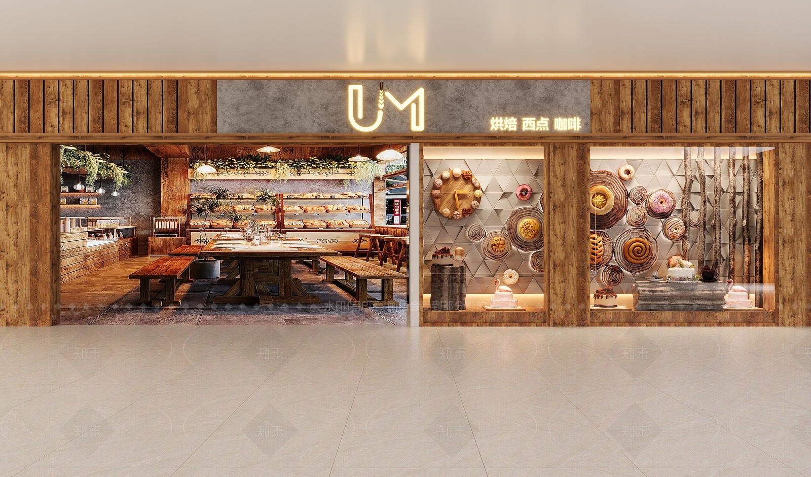 复古面包店3D模型下载【ID:1214995963】