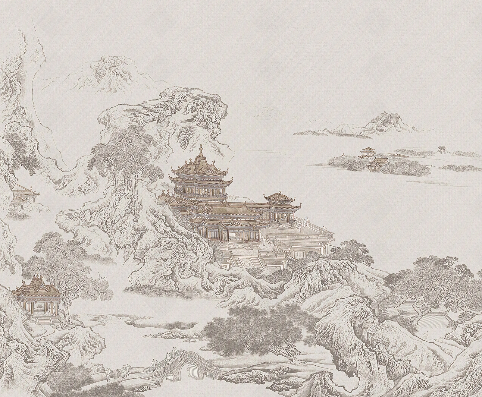 新中式中式壁画贴图下载【ID:1184147399】_【知末网贴图库】
