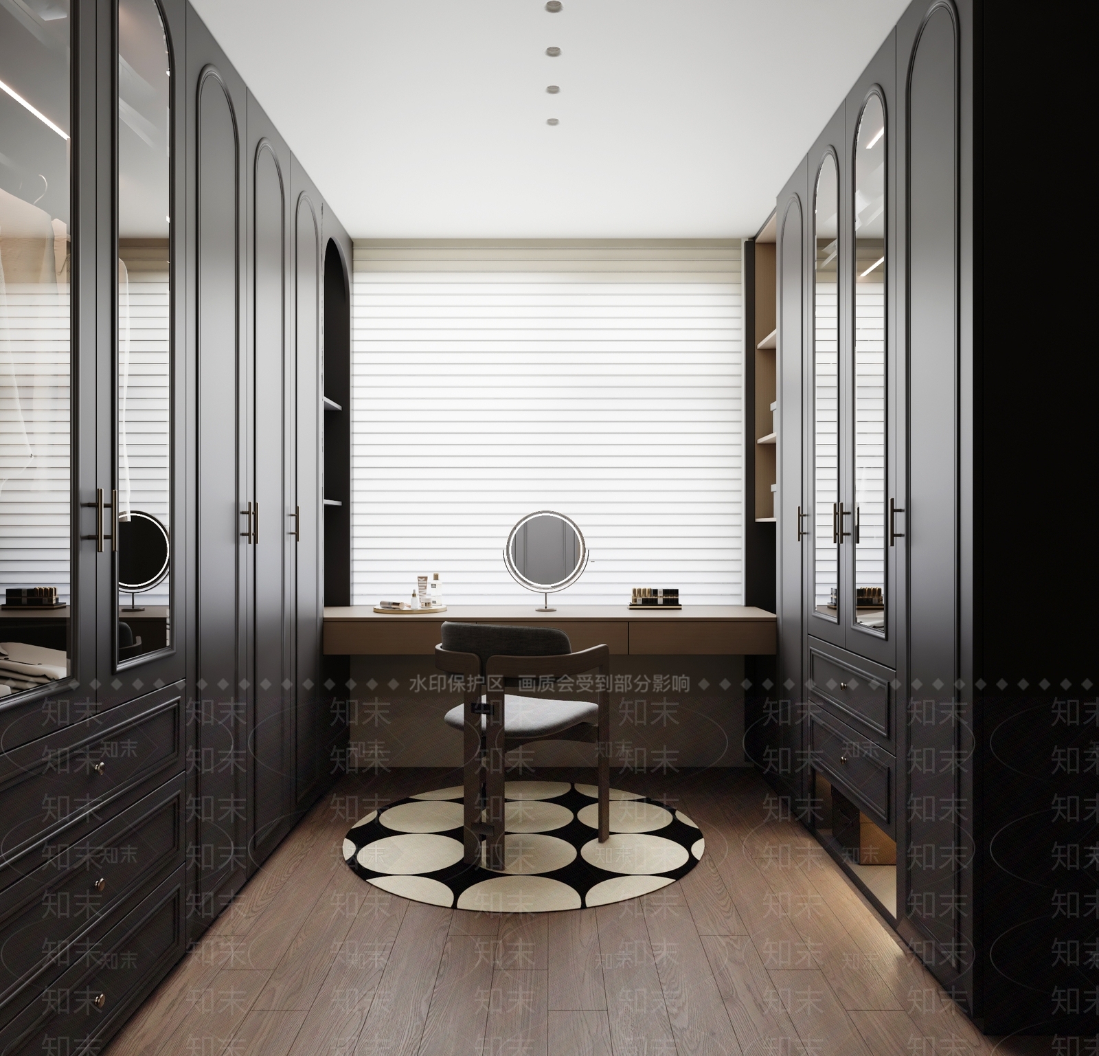 美式简欧衣帽间3D模型下载【ID:1184156880】