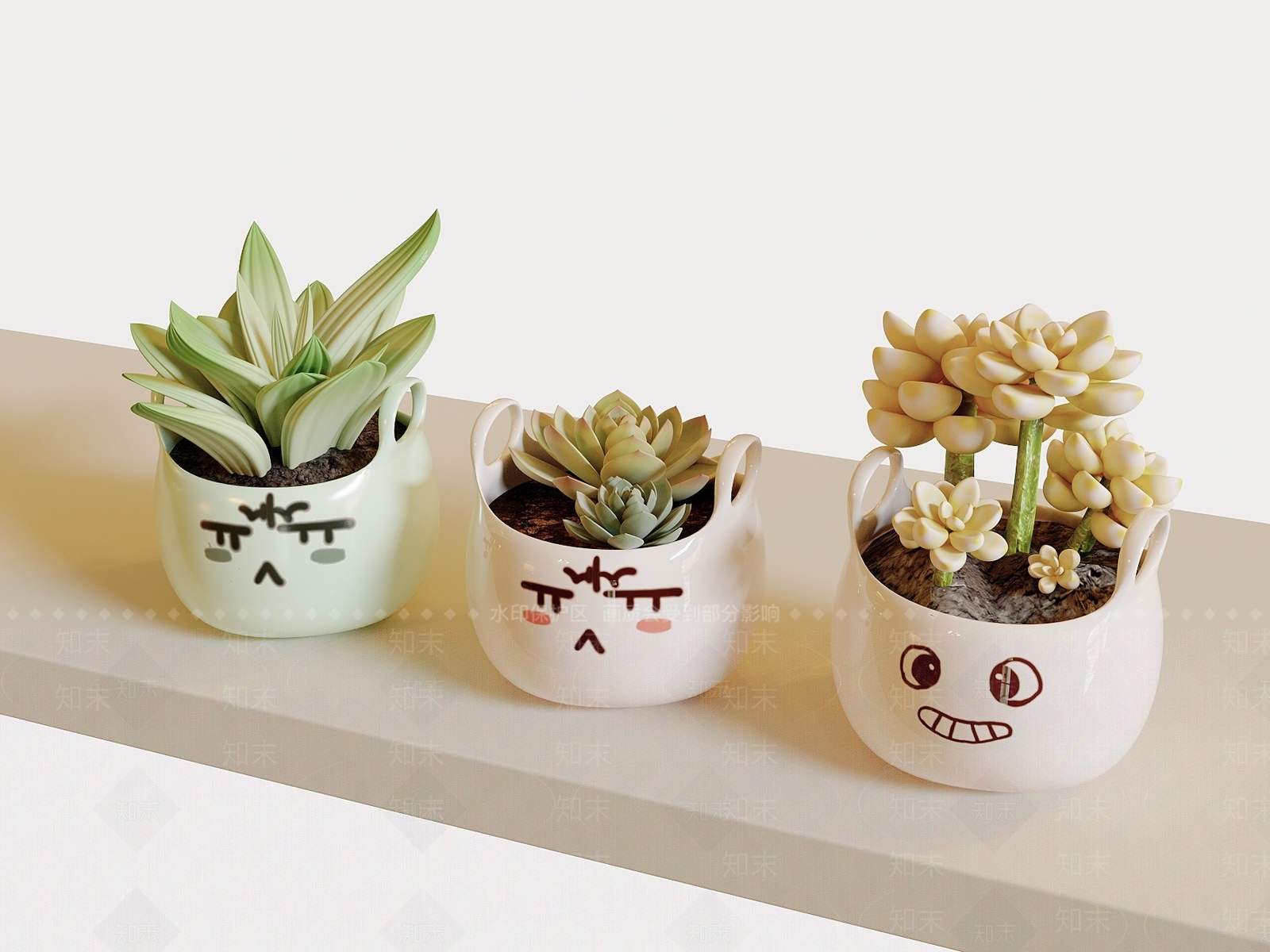 多肉植物SU模型下载【ID:1184157750】