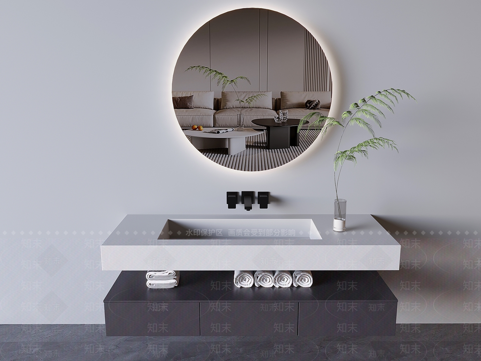 洗手台3D模型下载【ID:1184162519】