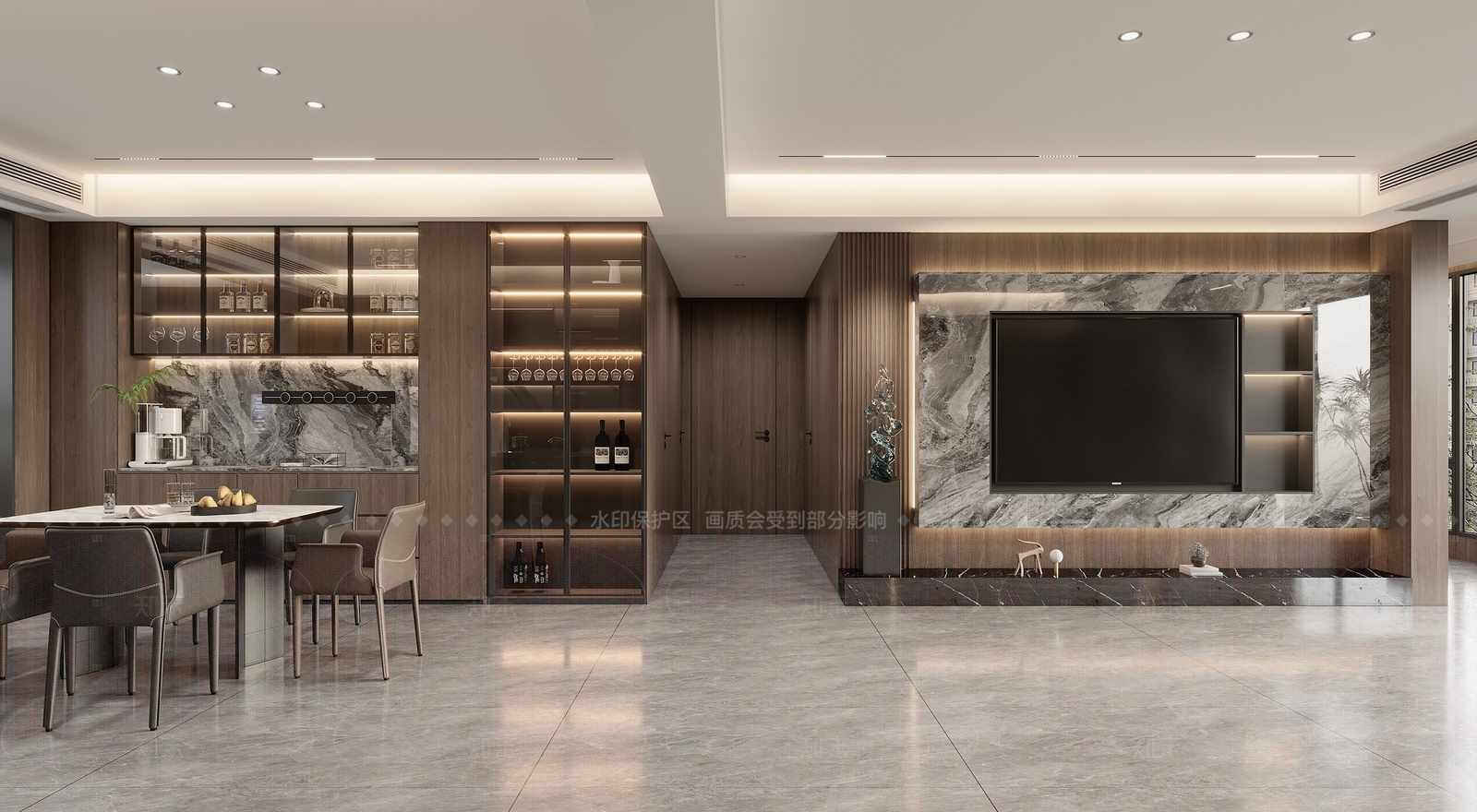 现代玄关3D模型下载【ID:1214996275】