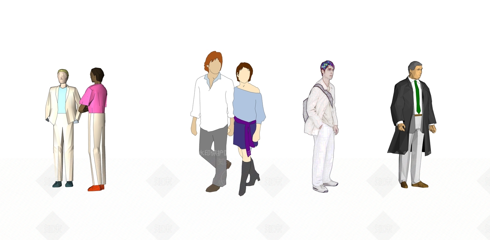 多人SU模型下载【ID:1184170143】