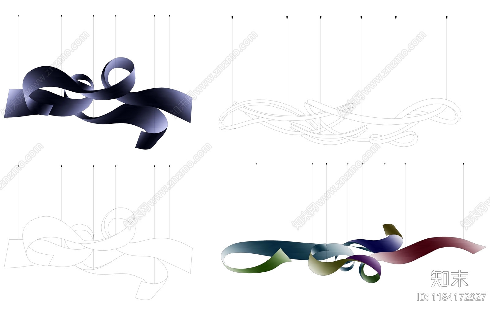 现代简约灯具图库施工图下载【ID:1184172927】