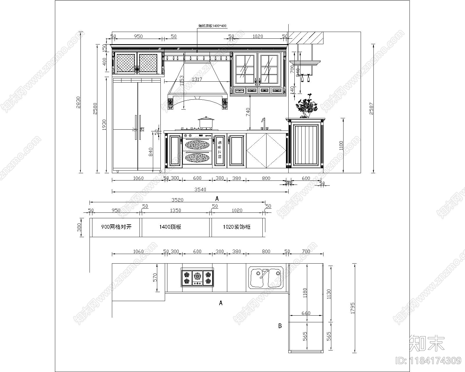 欧式综合家具图库施工图下载【ID:1184174309】