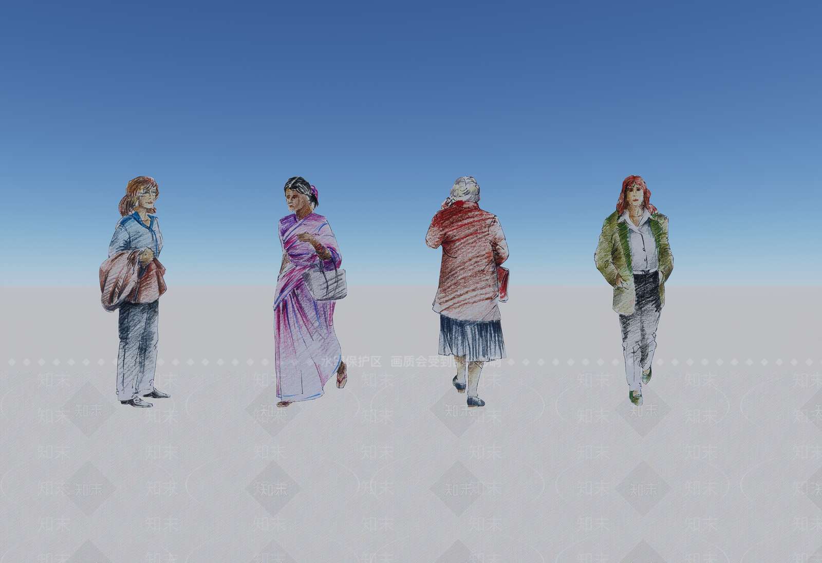 女人SU模型下载【ID:1184181821】