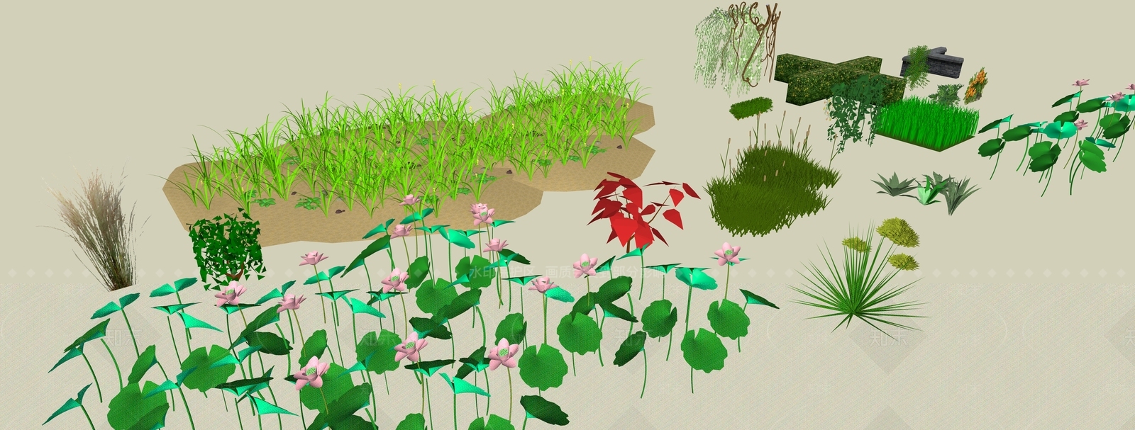 花草SU模型下载【ID:1184183950】