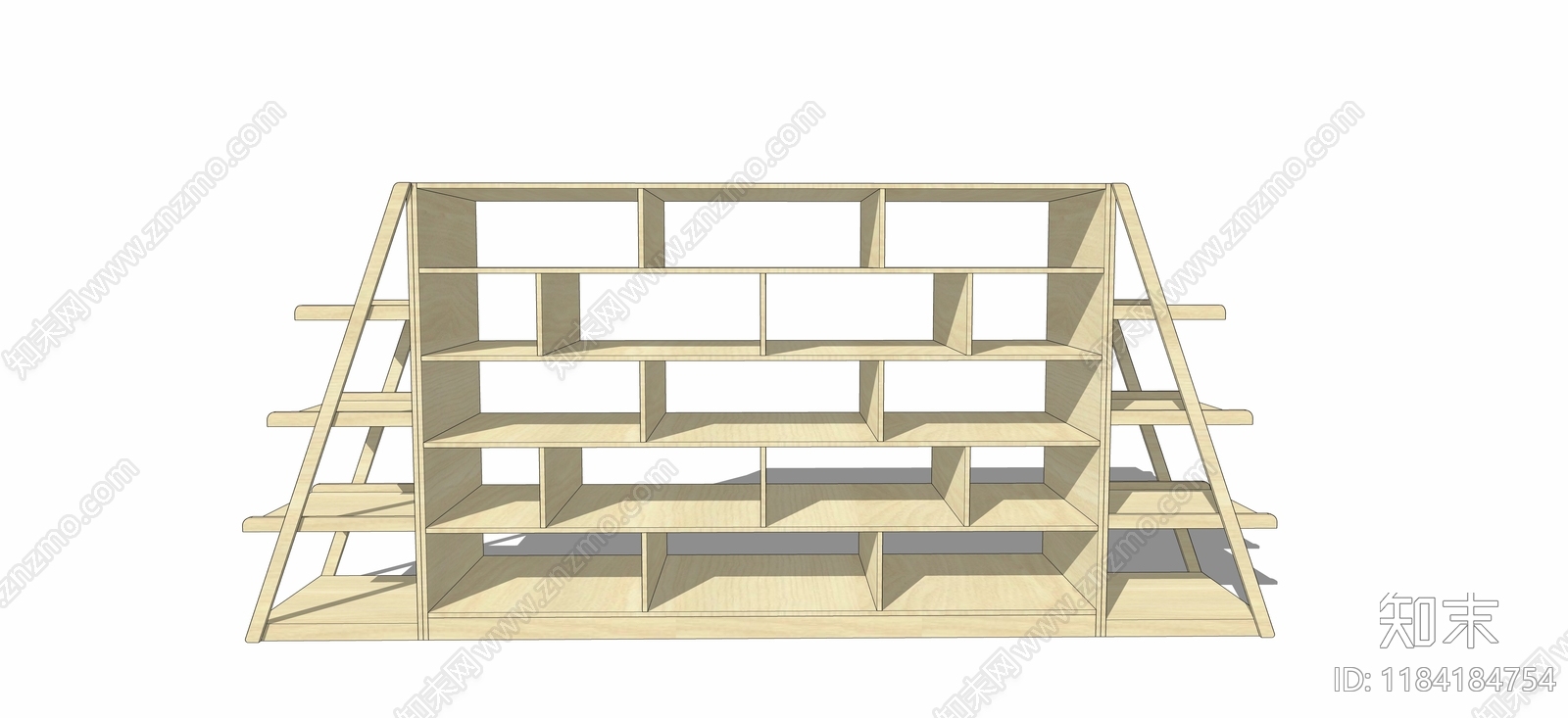 现代书架SU模型下载【ID:1184184754】
