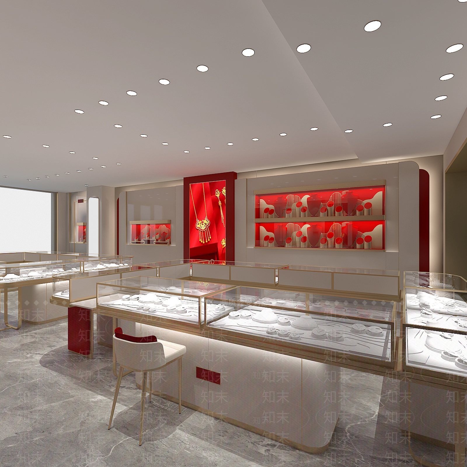 现代珠宝店3D模型下载【ID:1184187150】