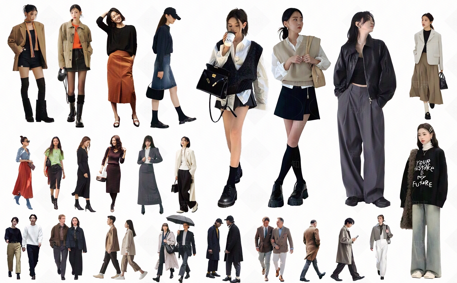 现代极简剪影贴图下载【ID:1184187098】