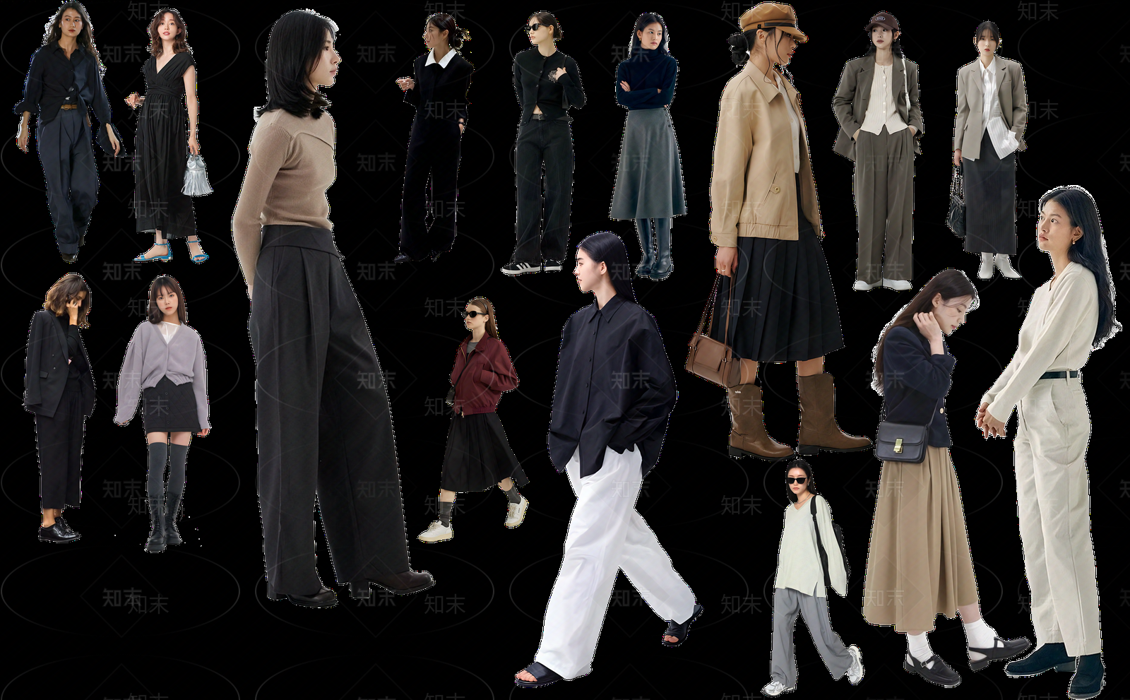 现代剪影贴图下载【ID:1184187182】