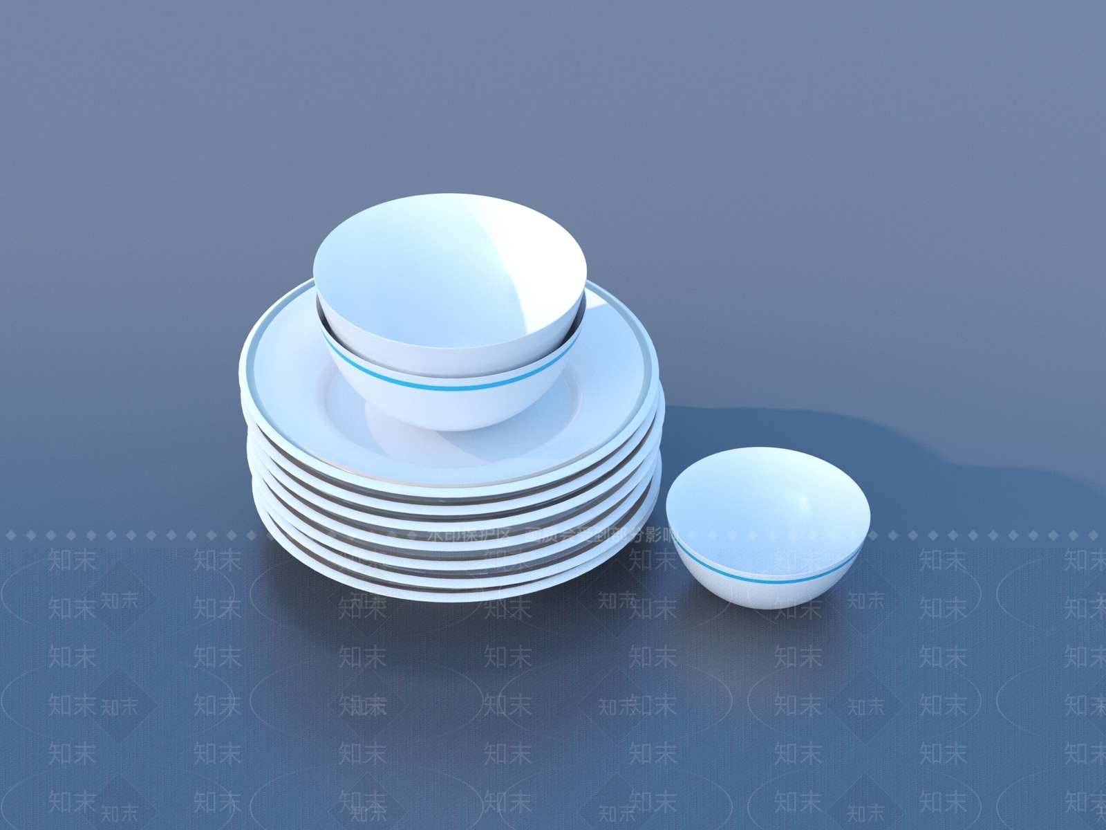 餐具3D模型下载【ID:1184187236】