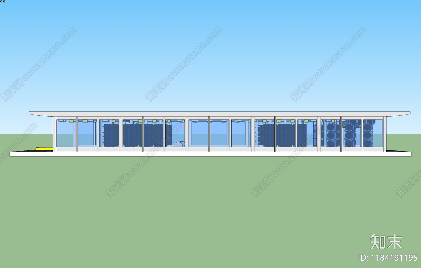 简约其他工业建筑SU模型下载【ID:1184191195】