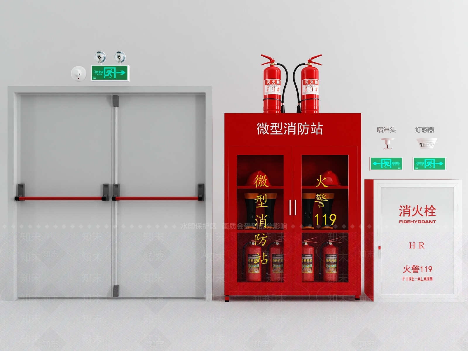 公用器材3D模型下载【ID:1184200294】